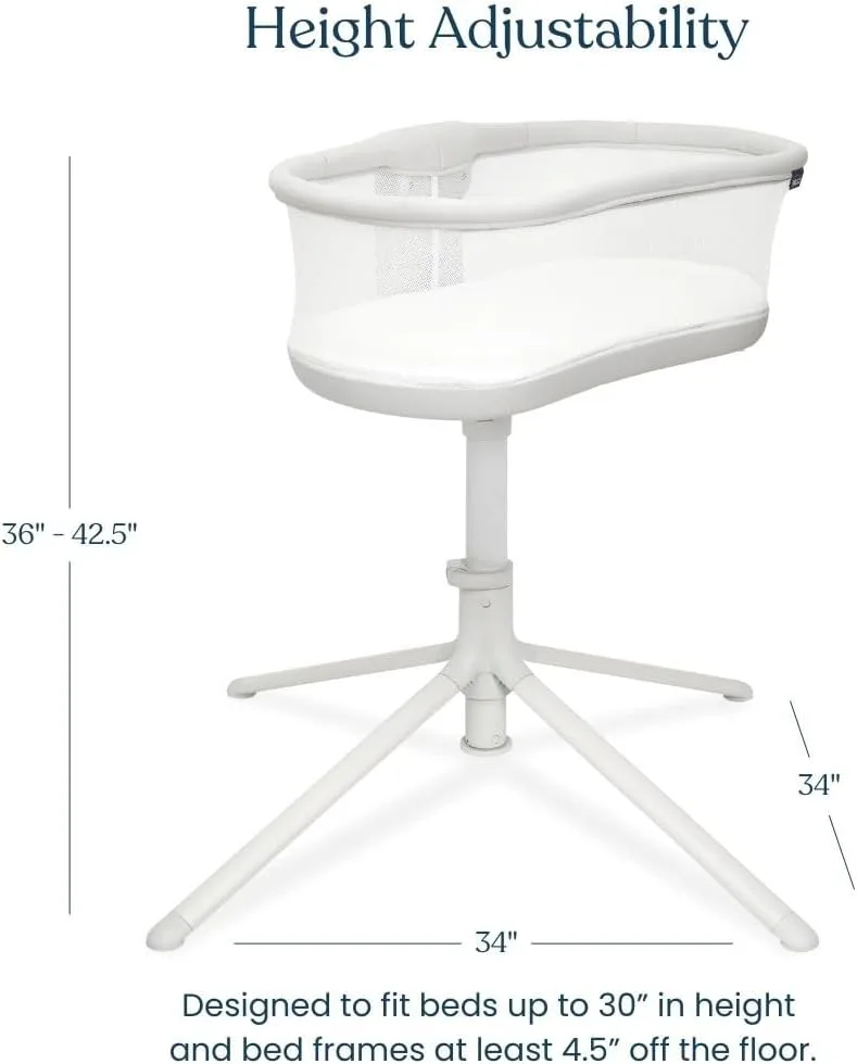 HALO BassiNest Swivel Sleeper 3.0 over-bed bassinet