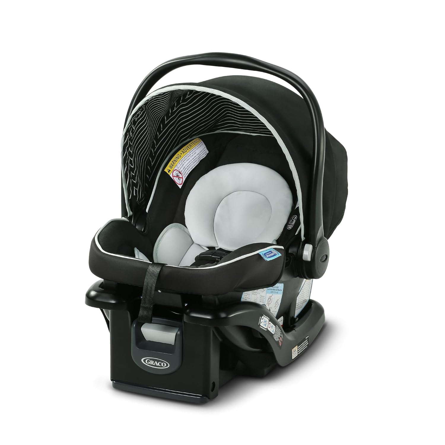 Graco SnugRide Lite LX — The seat you will be lifting out of the car every day.