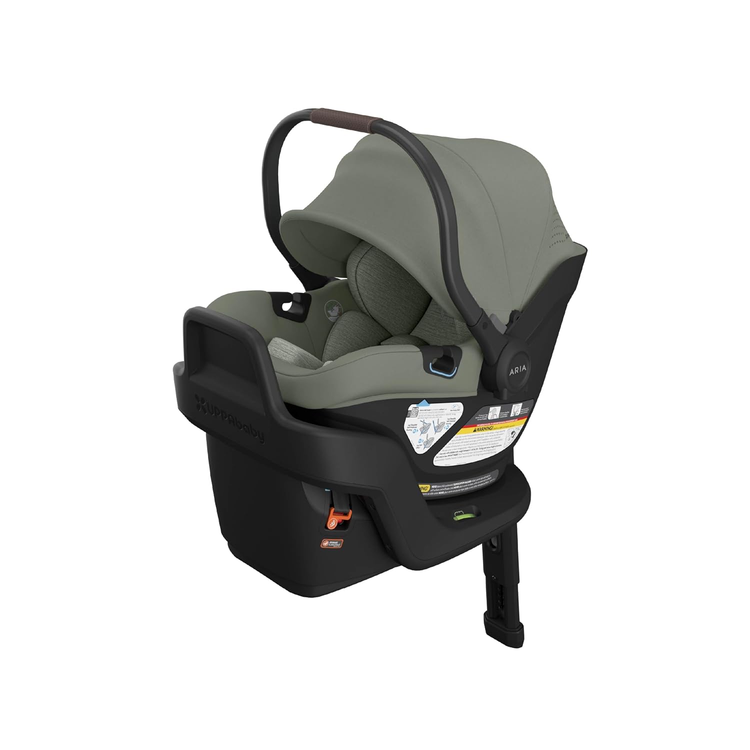 UPPAbaby Aria V2 — An infant seat in a three-across, without breaking your back.